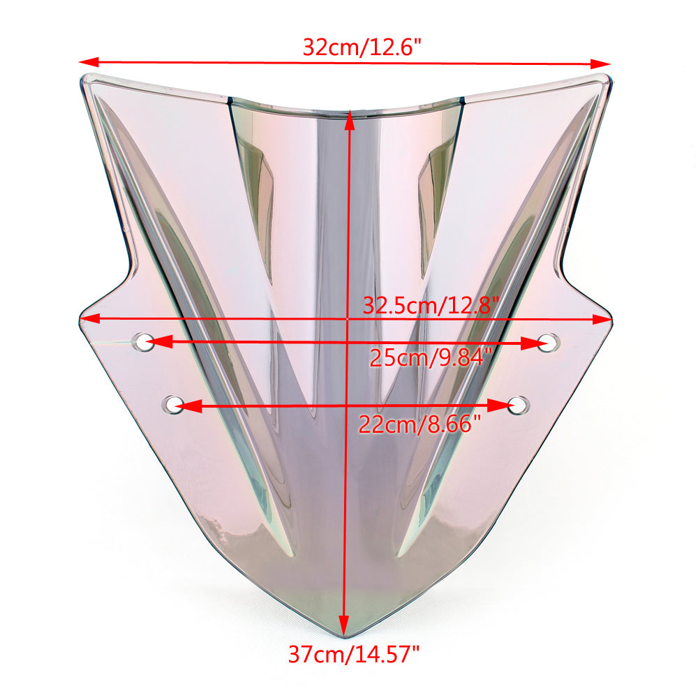 Windshield WindScreen Double Bubble For Kawasaki Ninja 300 EX300 2013-2017