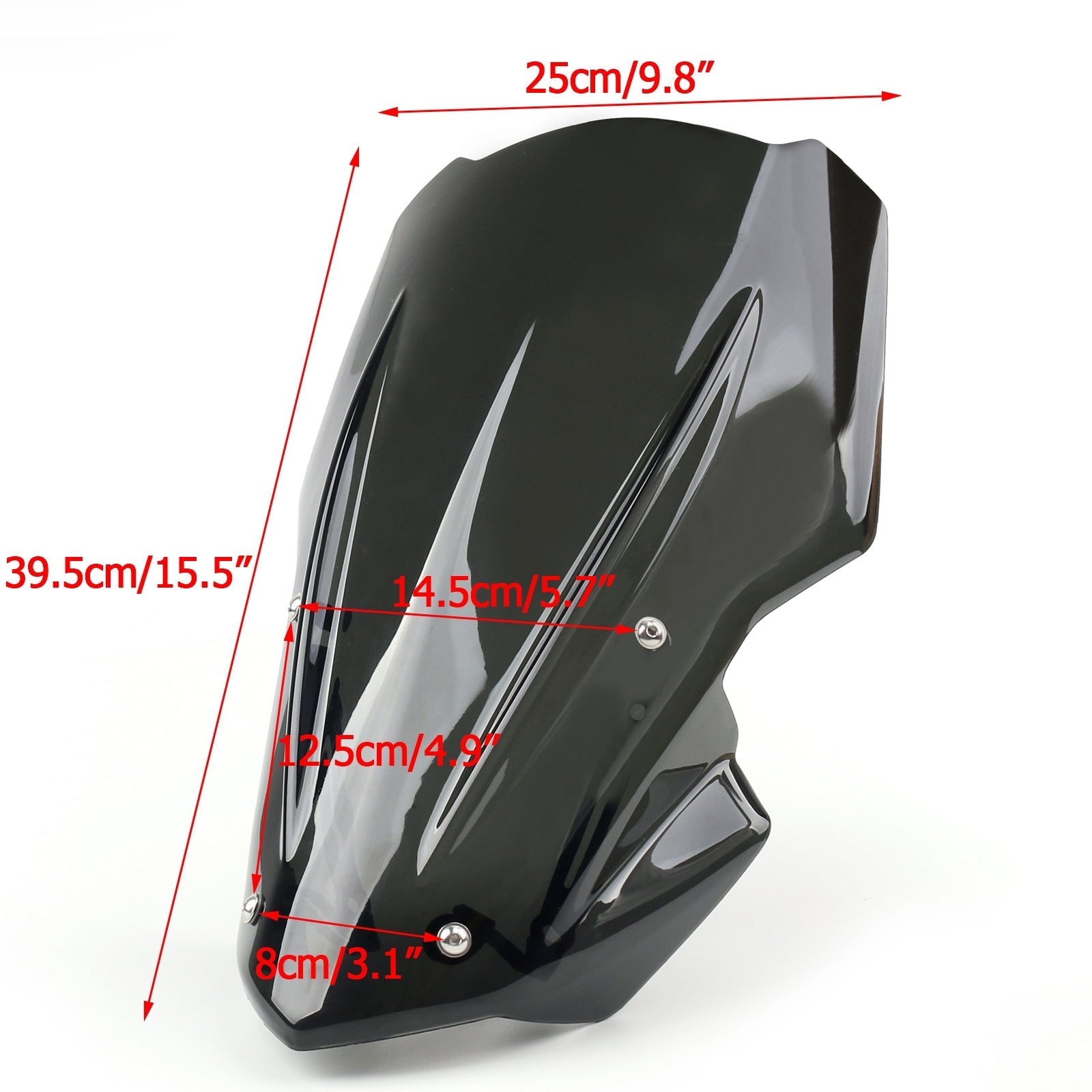 Windscreen Windshield with Bracket For Kawasaki Z 900 2017-2019 fly screen
