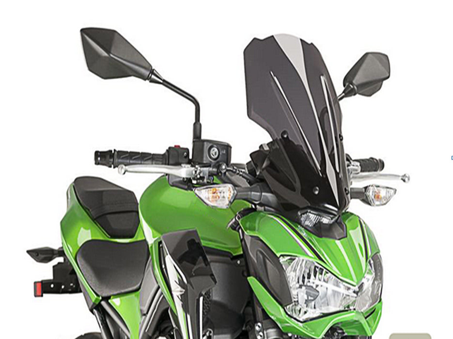 Windscreen Windshield with Bracket For Kawasaki Z 900 2017-2019 fly screen