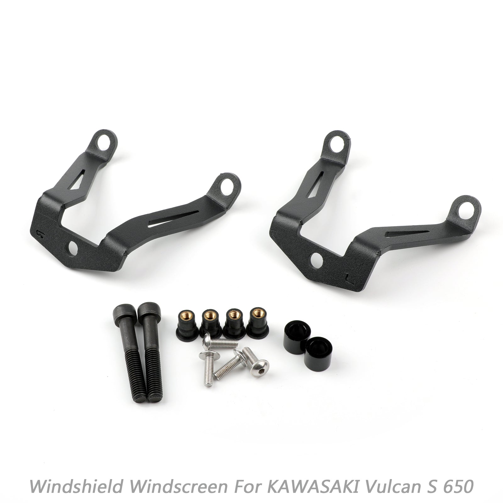 Windscreen Windshield Screen w/Bracket For 2015-2023 Kawasaki Vulcan S EN 650