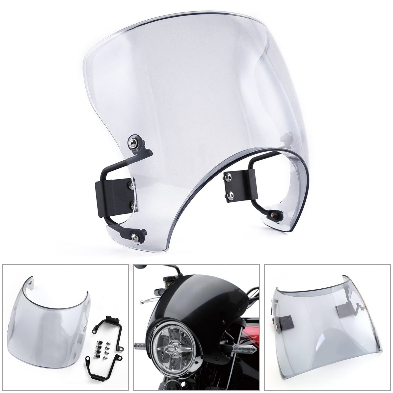 ABS Windscreen Windshield Cafe Racer Wind Protector for Kawasaki Z900RS 2018