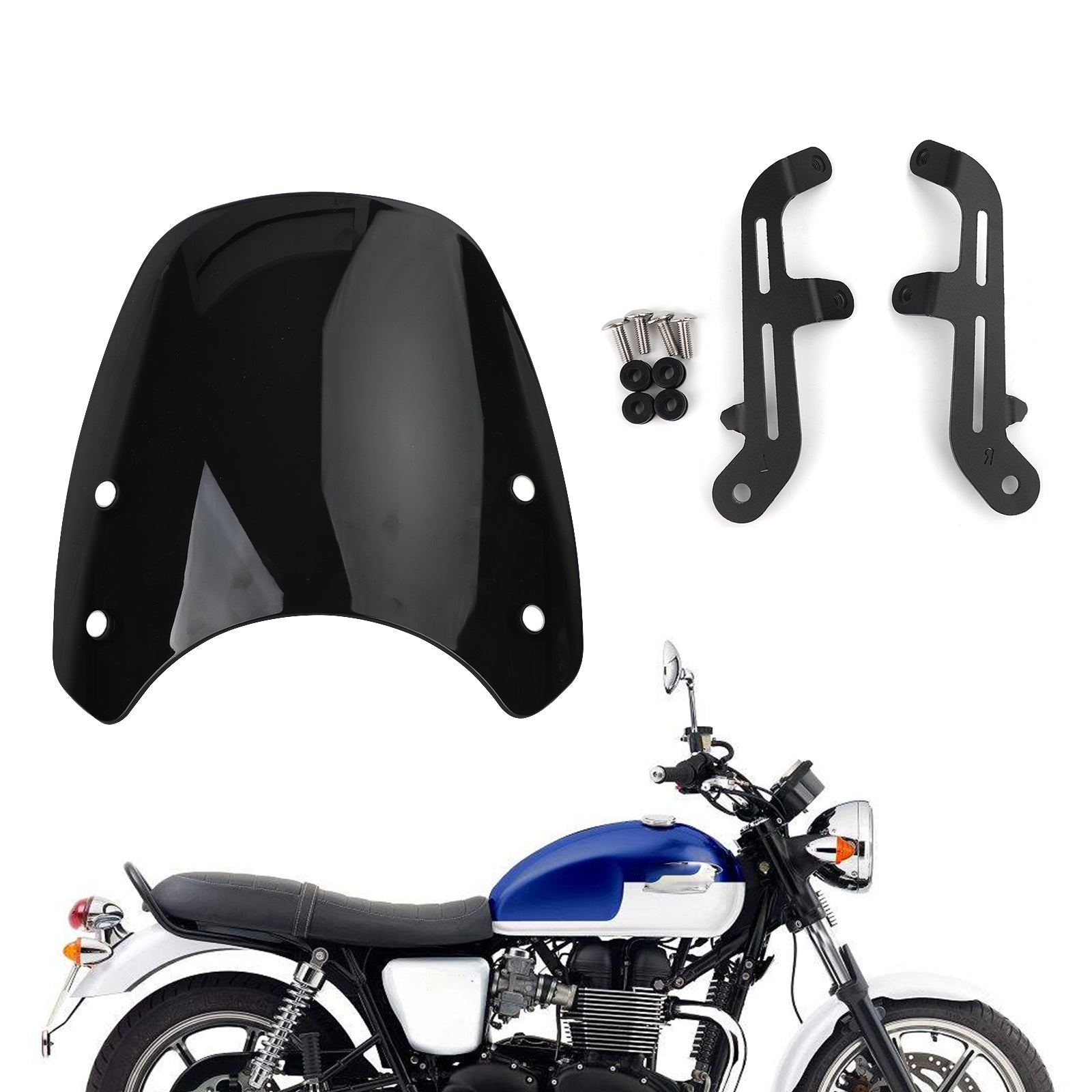 ABS Plastic Motor Windshield WindScreen for Triumph Bonneville T100 T120