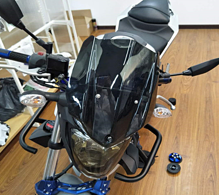 ABS Motorcycle Windshield WindScreen With Bracket For Yamaha MT-03 2016-2019