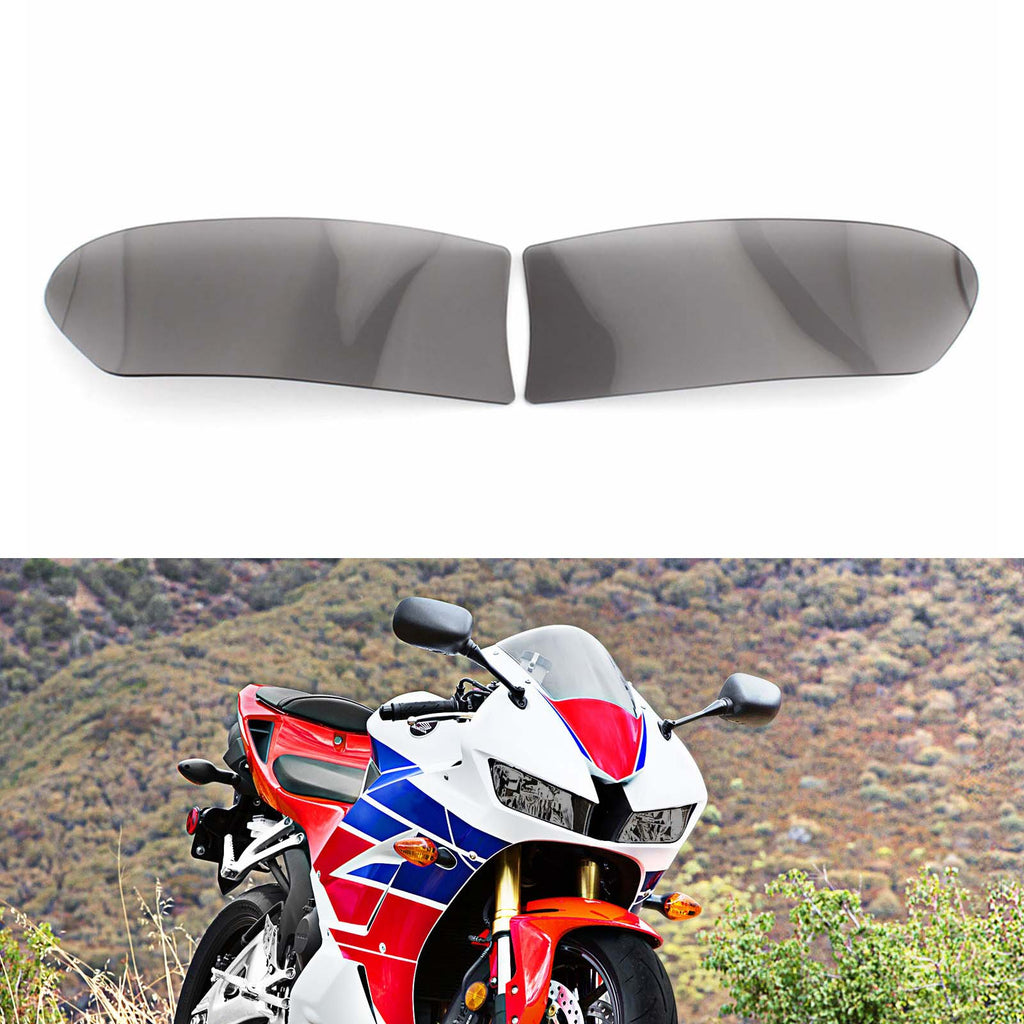Front Headlight Lens Guard Protector Lens Fit For Honda Cbr 600 Rr 13-18 Smoke