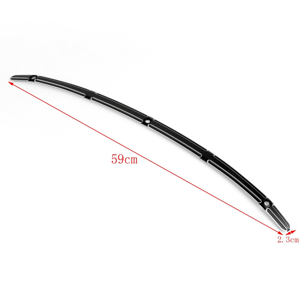 Black CNC Windshield Trim For Harley Electra Street Glide 2014-2016