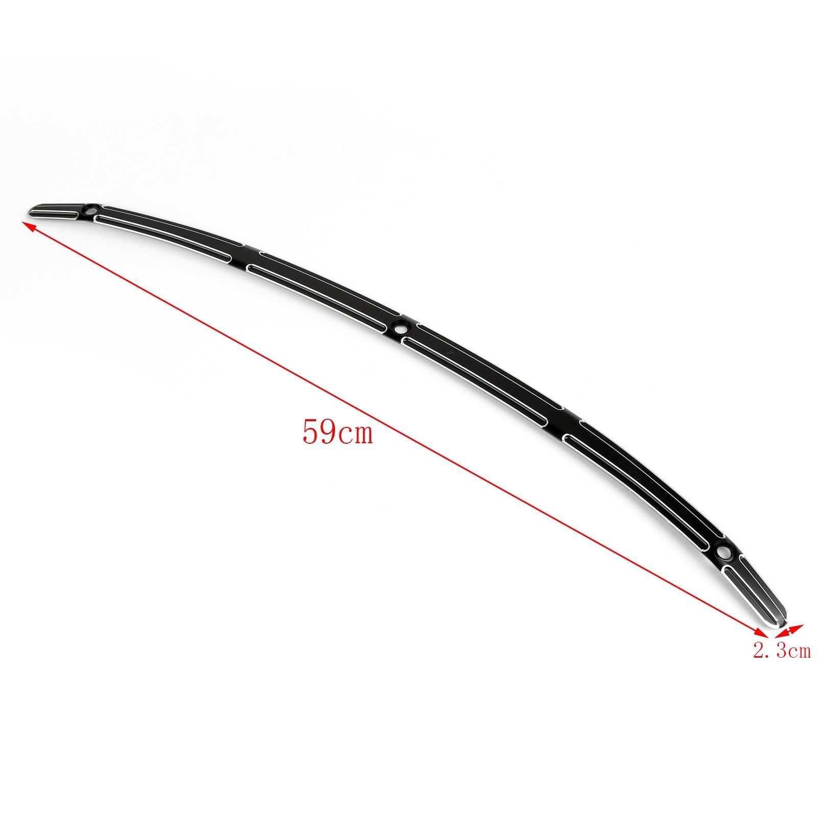 Black CNC Windshield Trim For Harley Electra Street Glide 2014-2016