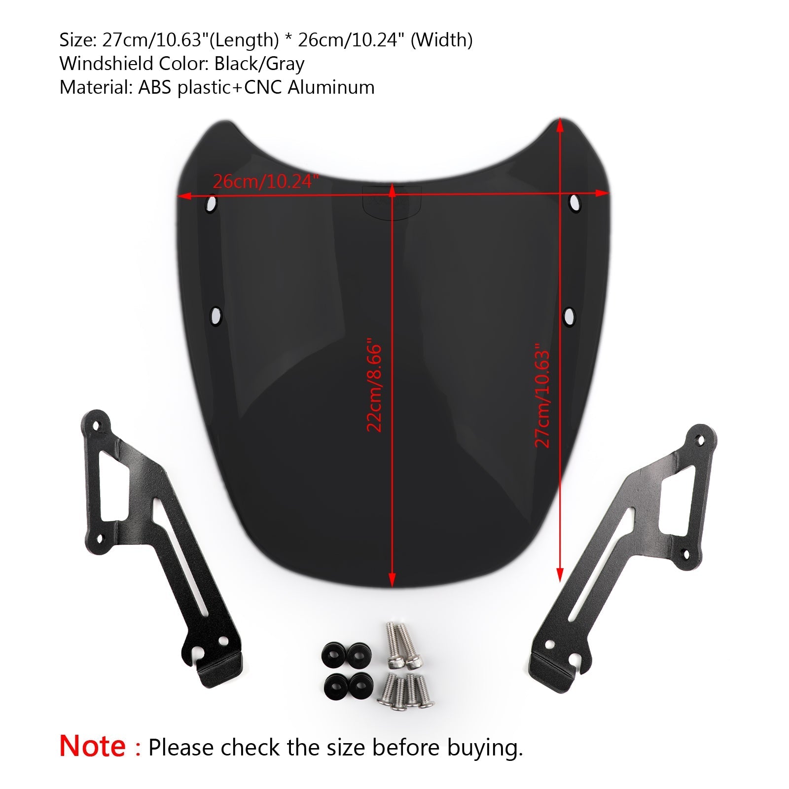 Windshield Windscreen Wind Defector protection For 15-2018 Ducati Scrambler