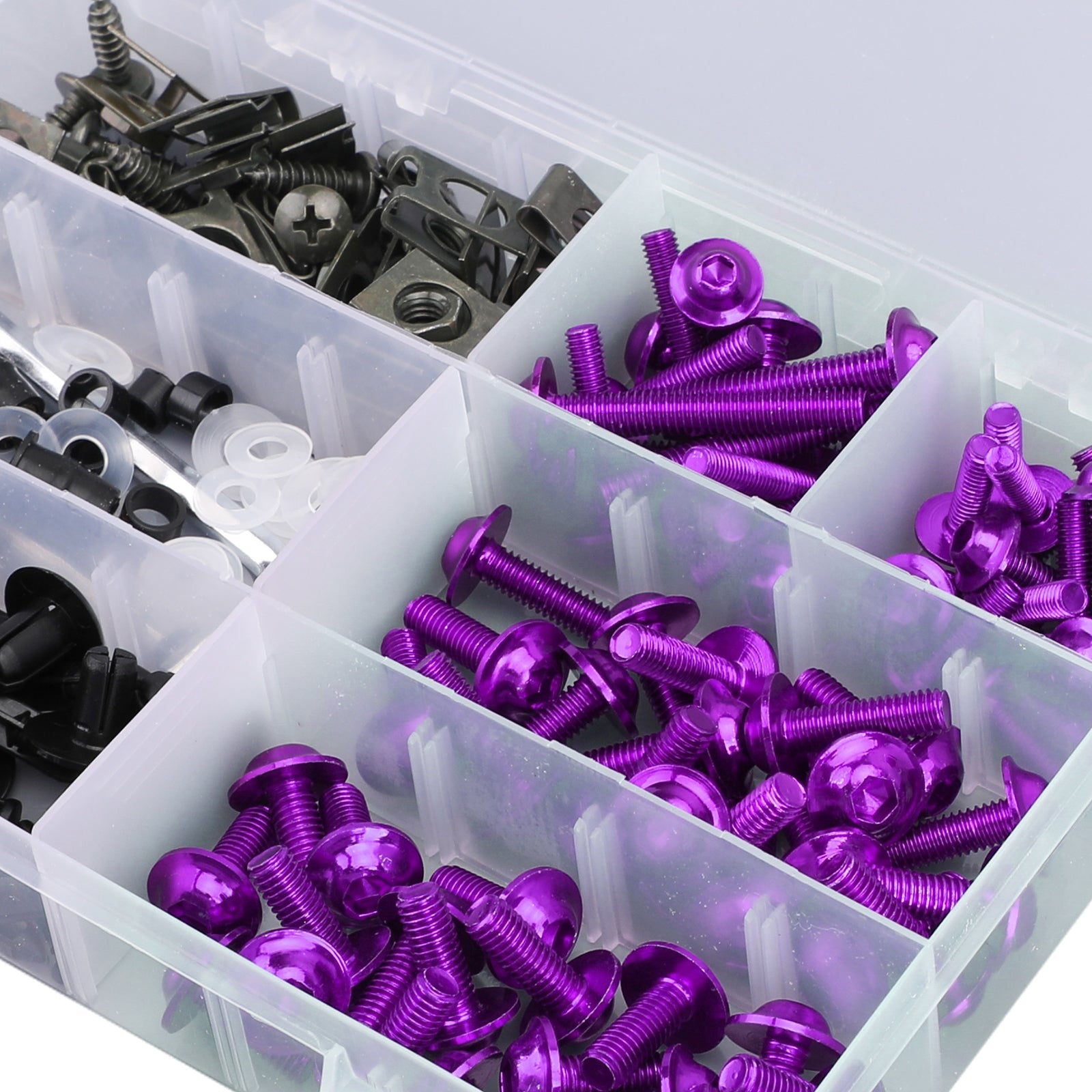 Purple Fairing Bolts Screws Kit For Yamaha YZF R6 R1 R25 R125 R3 T-MAX MT XJR