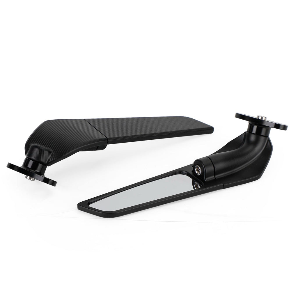 Swivel Wing Fin Rearview Mirrors For Honda CBR 250 500 600 900 929 954 1000 RR