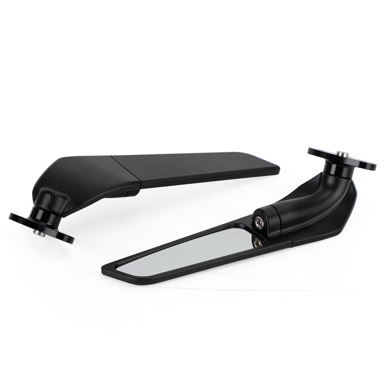 Swivel Wing Fin Rearview Mirrors For Honda CBR 250 500 600 900 929 954 1000 RR