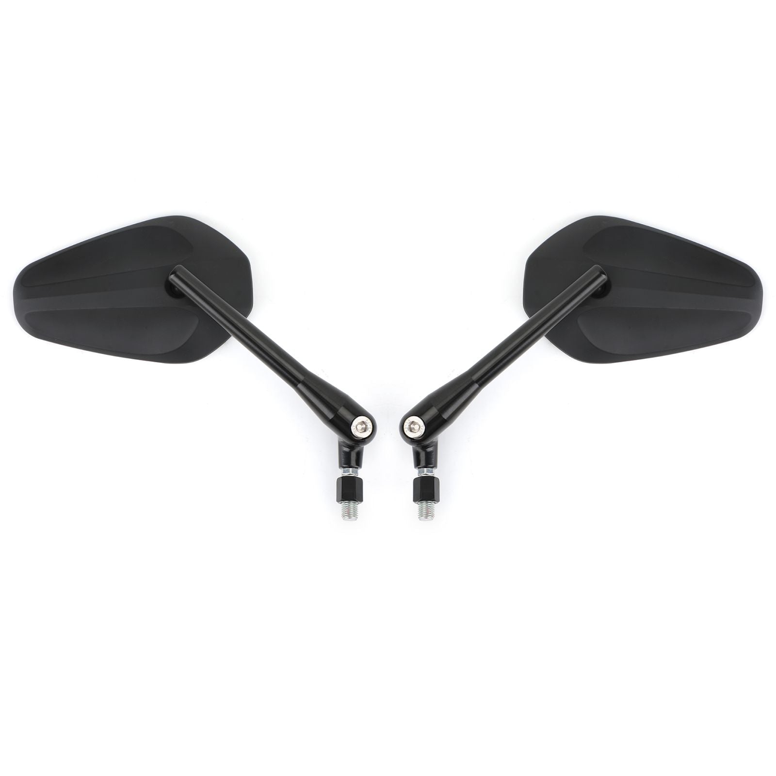 Pair M10 Rearview Mirror for Motorcycle Custom Cruiser Cafe Racer UNIVERSAL
