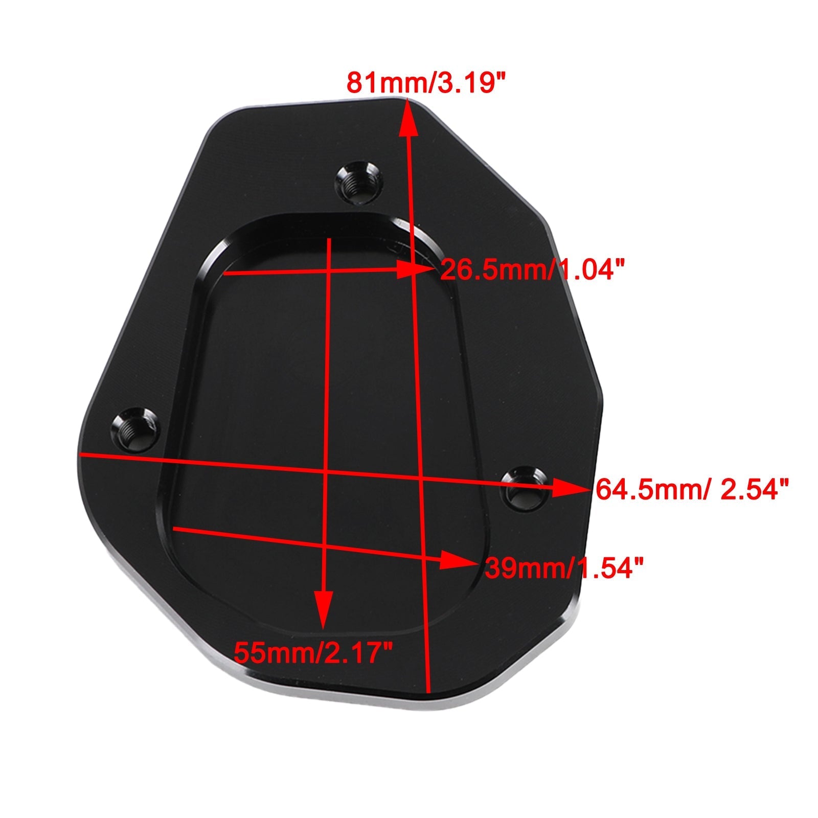 Kickstand Enlarge Plate Pad fit for Triumph Trident 660 2021-2022