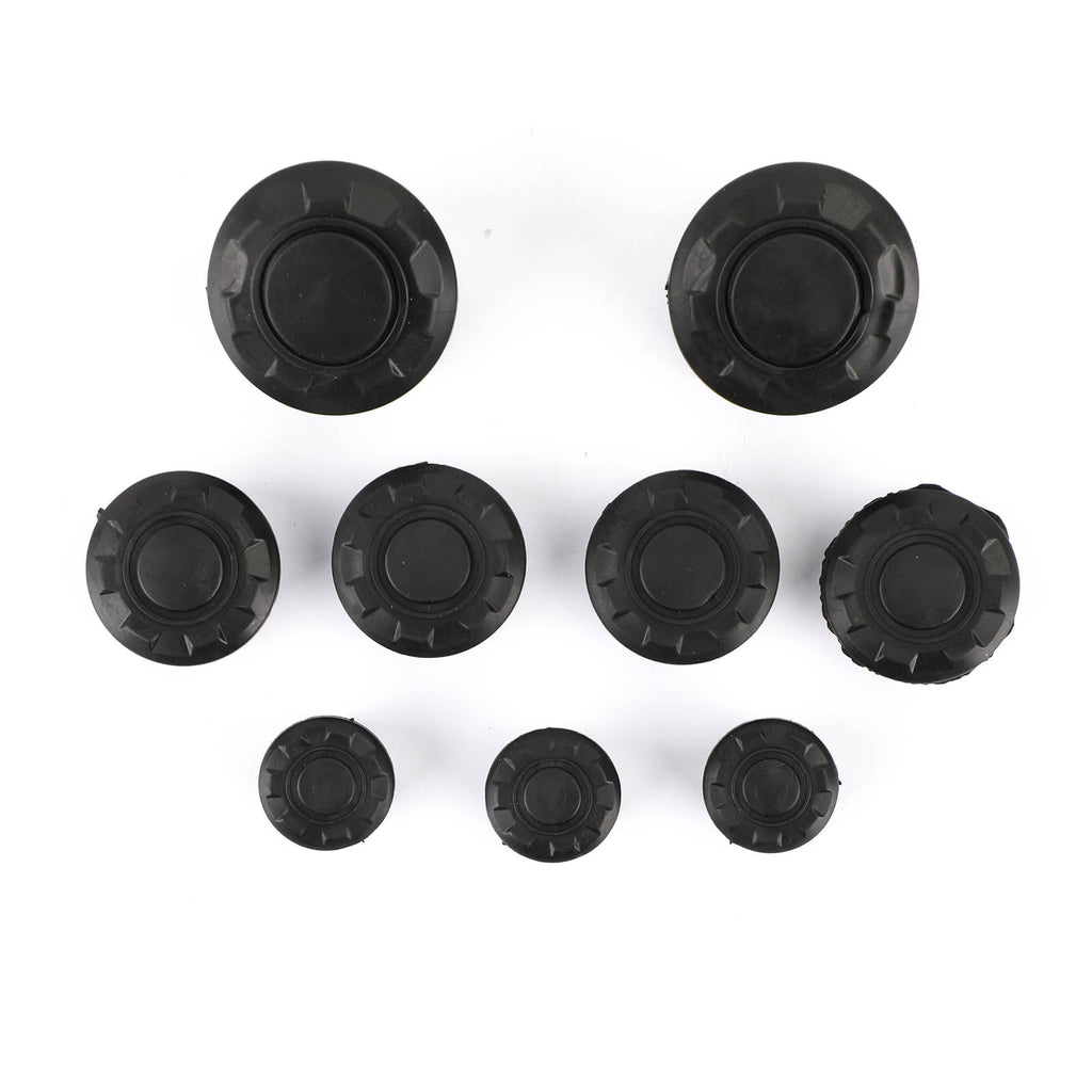9 x SIDE FRAME COVER TUBE CAPS PLUGS Fit for BMW R1200GS R1250GS ADV 2014-2019