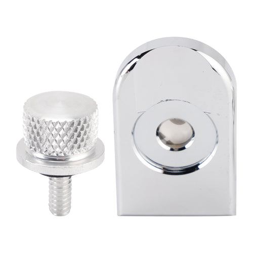 1/4"-20 Silver Seat Bolt Screw Plate Release Kit For Touring Softail Dyna 96-23