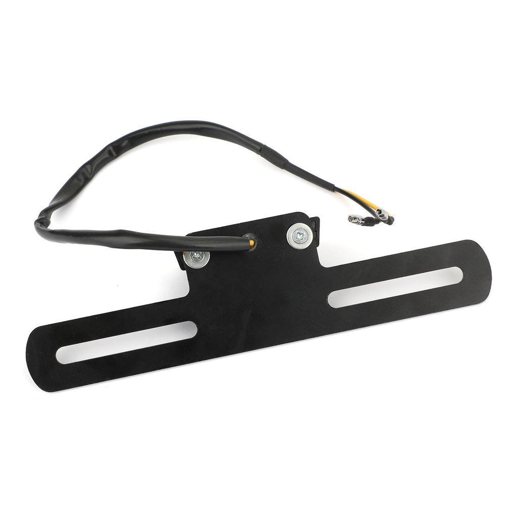 Universal Motorcycle License Plate Bracket w/ Light
