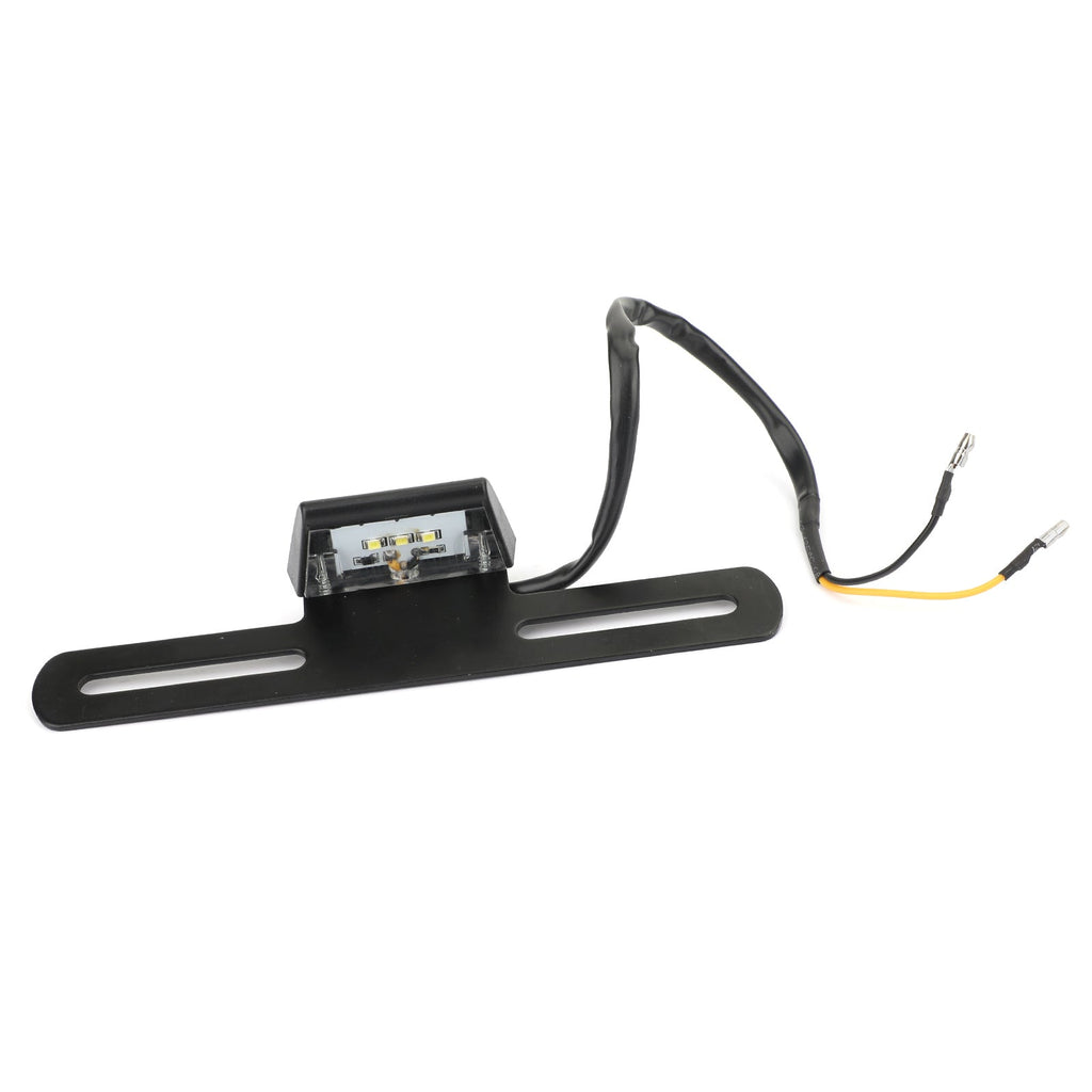 Universal Motorcycle License Plate Bracket w/ Light