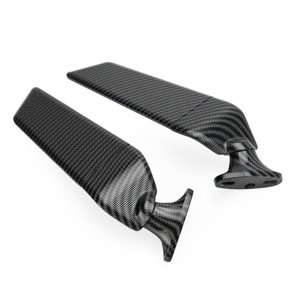 Swivel Wing Fin Rearview Mirrors For 2019-2023 Honda CBR650R / 2004-2007 Honda CBR1000RR