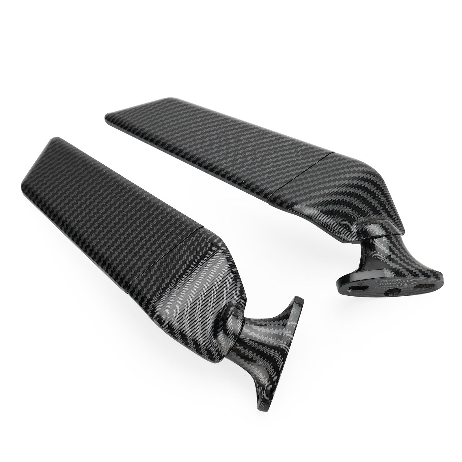 Swivel Wing Fin Rearview Mirrors For 2019-2023 Honda CBR650R / 2004-2007 Honda CBR1000RR