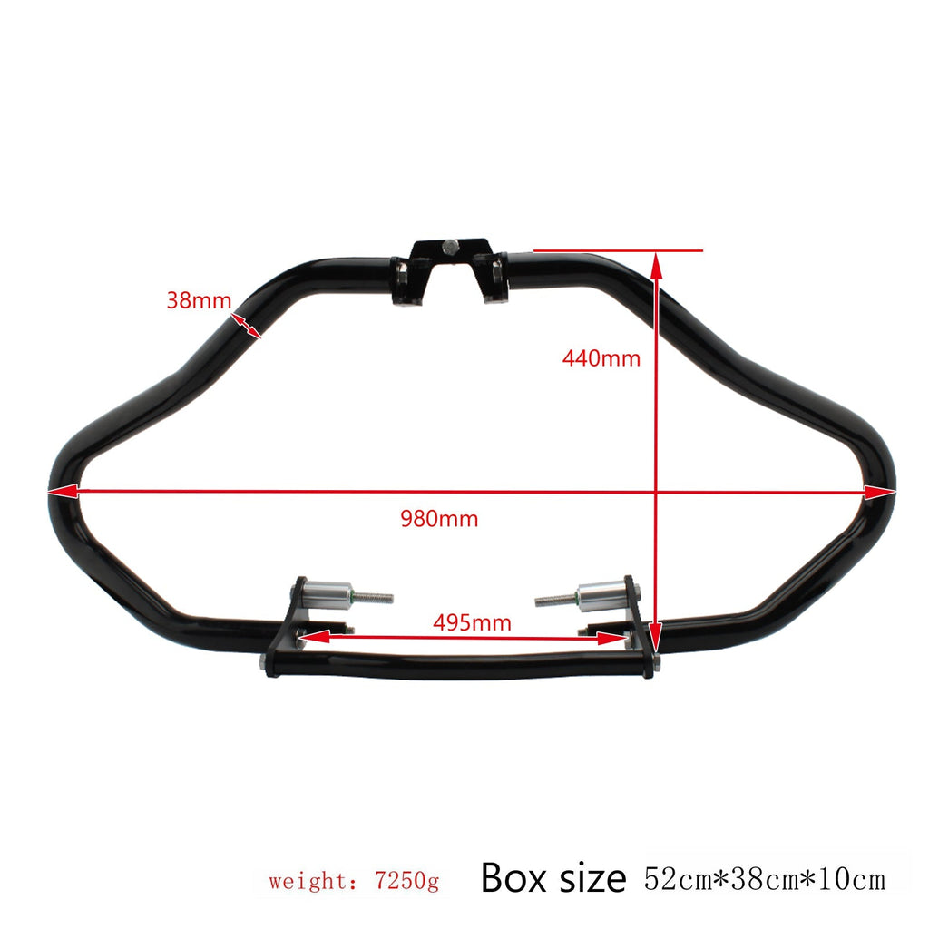 Engine Guard Crash Bar Frame Protect Bumper Black For Bmw R18 Classic 20-21