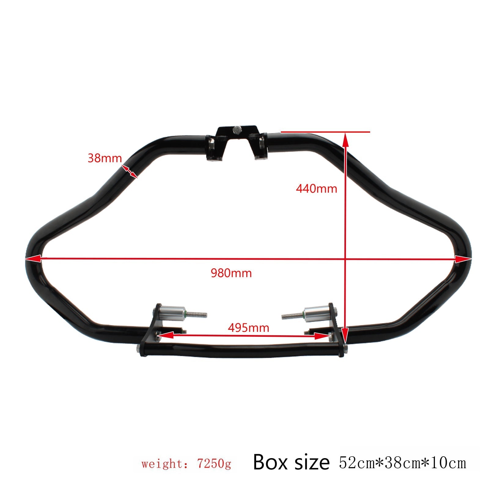 Engine Guard Crash Bar Frame Protect Bumper Black For Bmw R18 Classic 20-21
