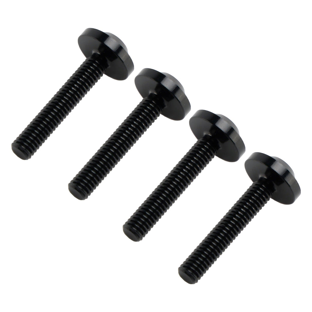 4x ALU Black Decorative Windshield Screws For Road Glide FLTR FLTRX 2015-2023