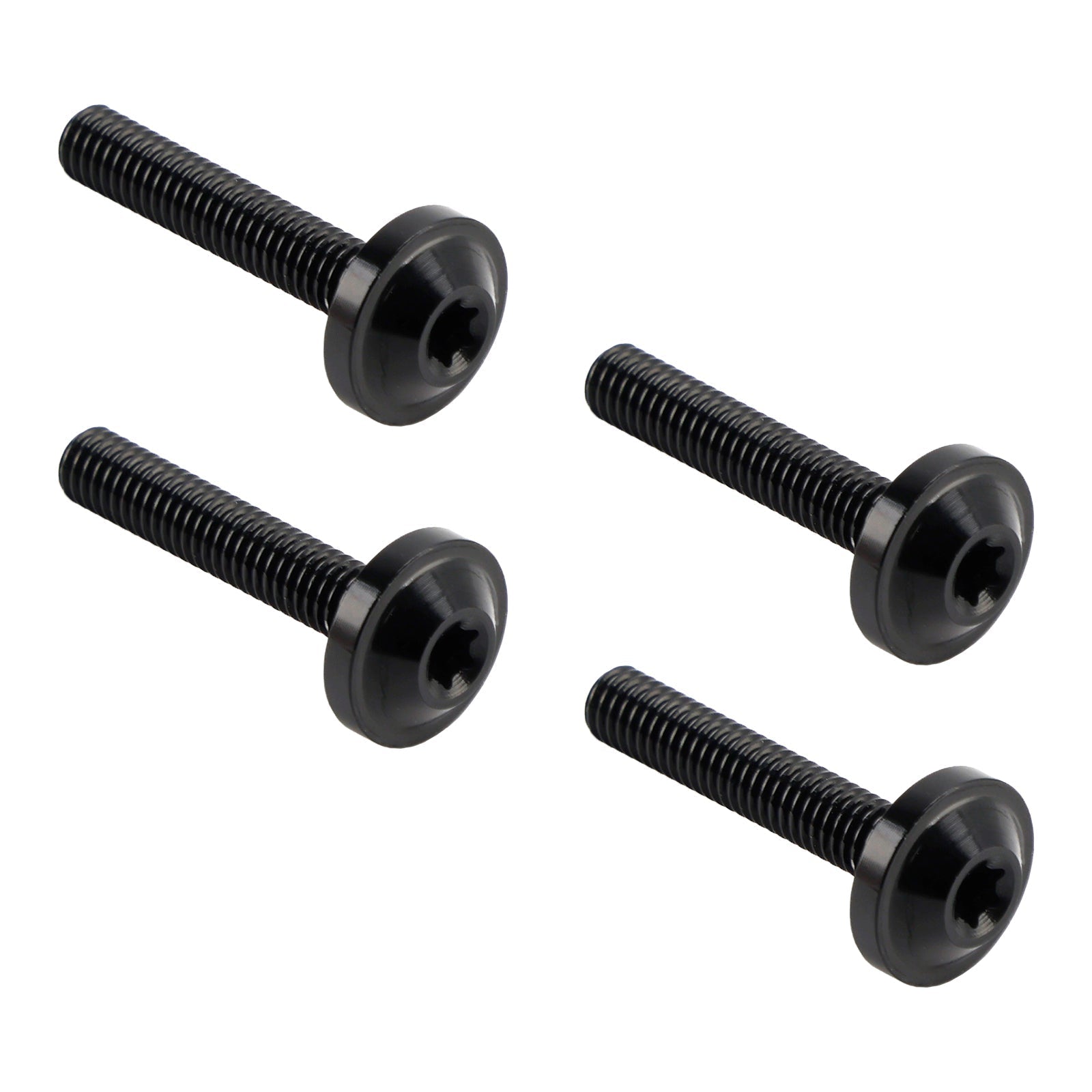 4x ALU Black Decorative Windshield Screws For Road Glide FLTR FLTRX 2015-2023