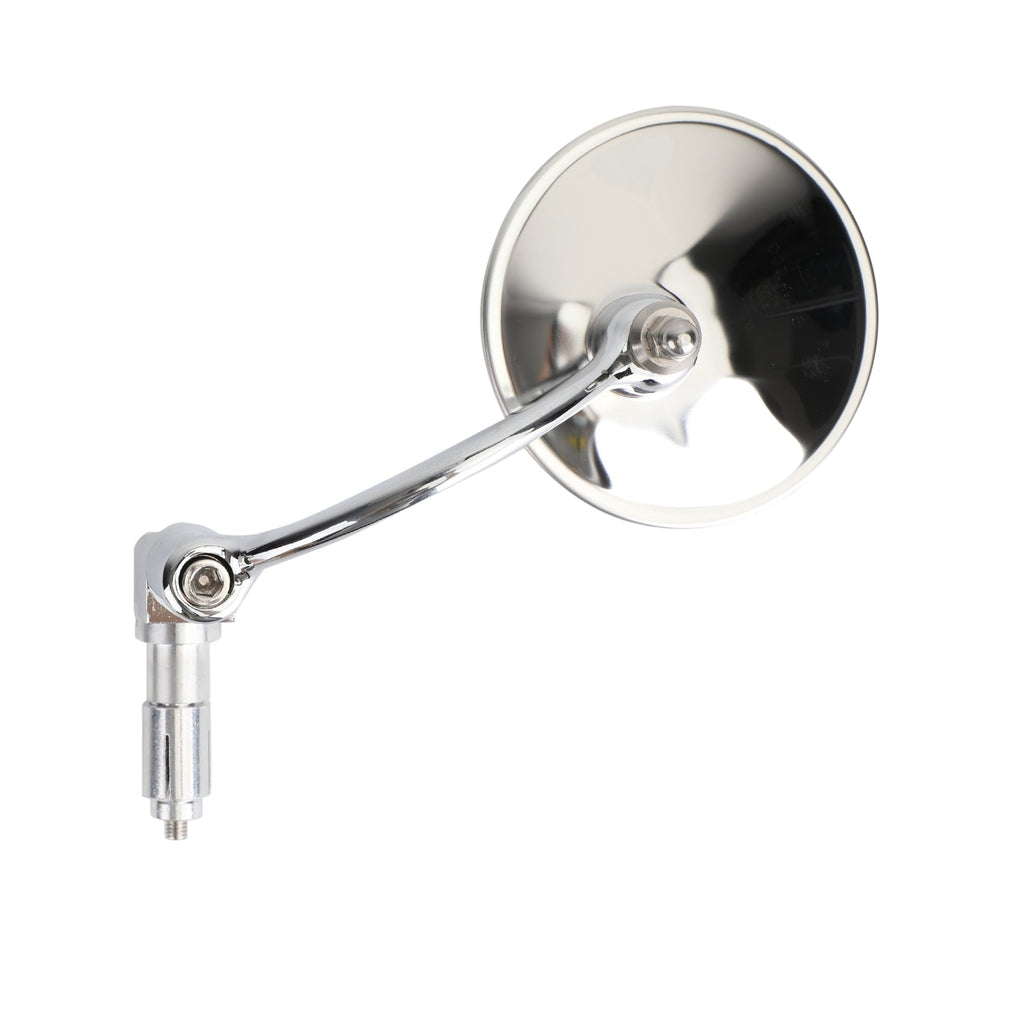 Chrome Handlebar End Mirrors For Motorcycle Cafe Racer Old School Clubman 22mm