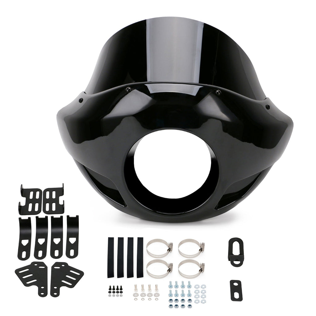 35mm-49mm Forks 5.75" Headlights Sportster Windshield Headlight Fairing