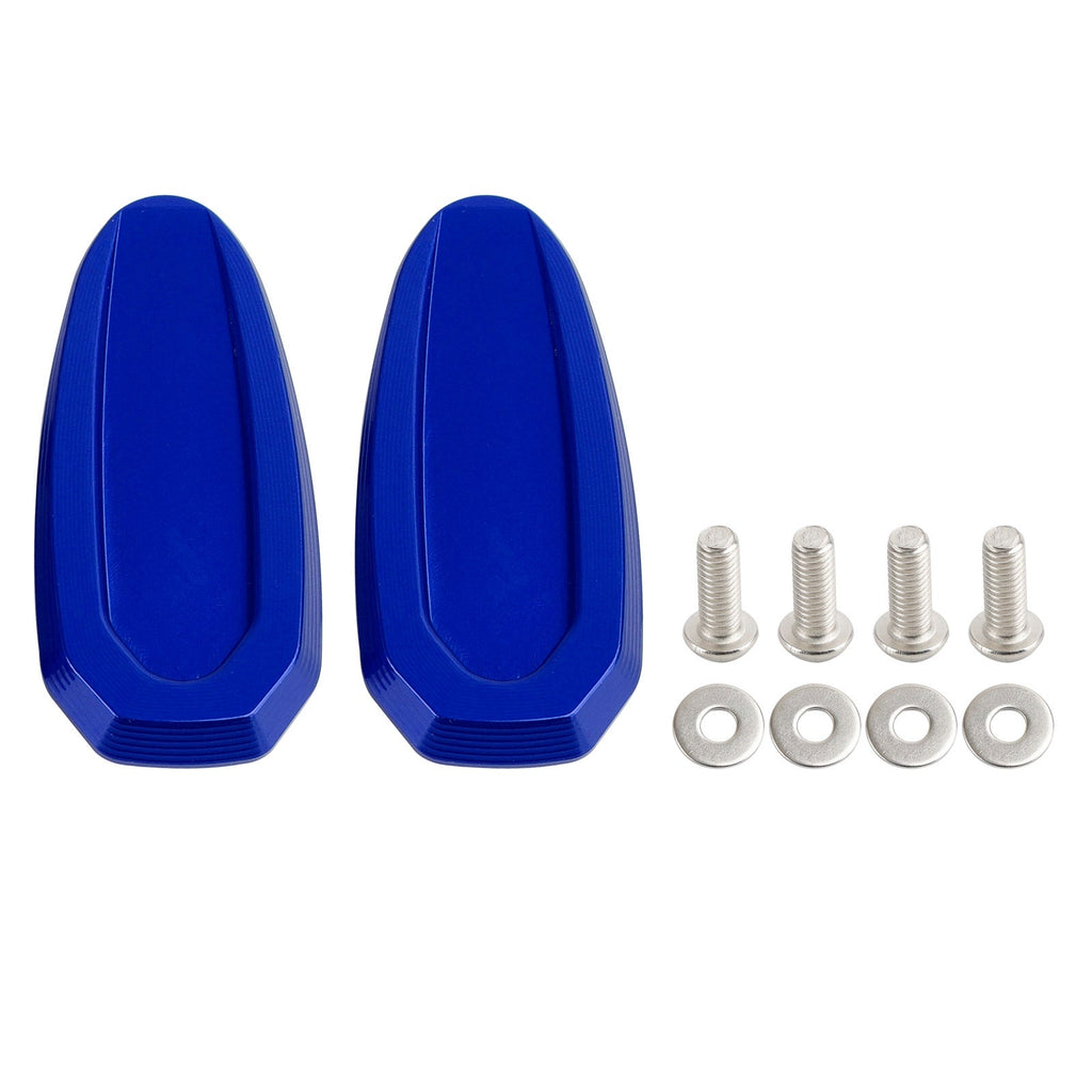 Black mirror delete blanking block off plates fits BMW S 1000 RR 2020-2023