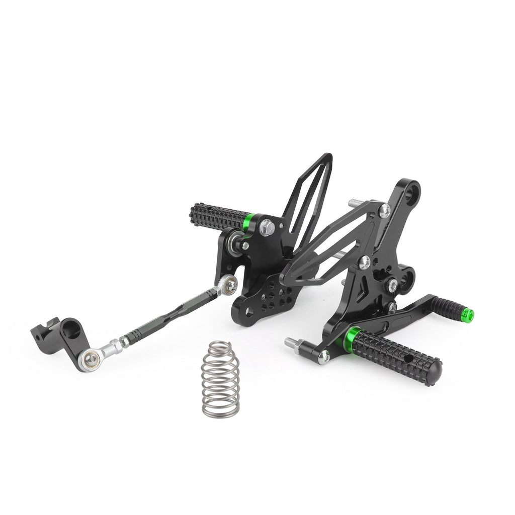 Rearsets Adjustable Foot Pegs Rest Fit for Kawasaki Ninja 250/400 2018-2022