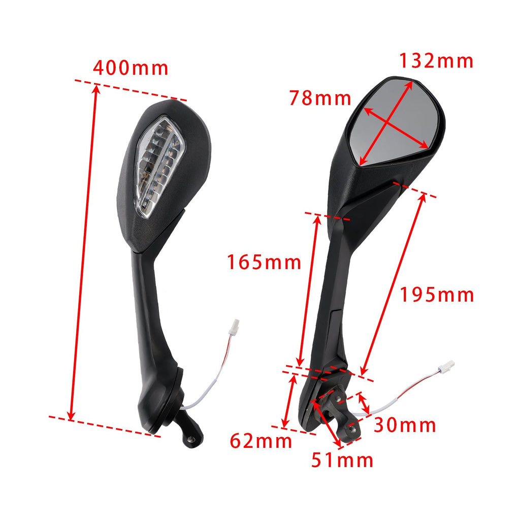 Rearview Mirrors with Indicator For Ducati Supersport 939 / S 2017 - 2020