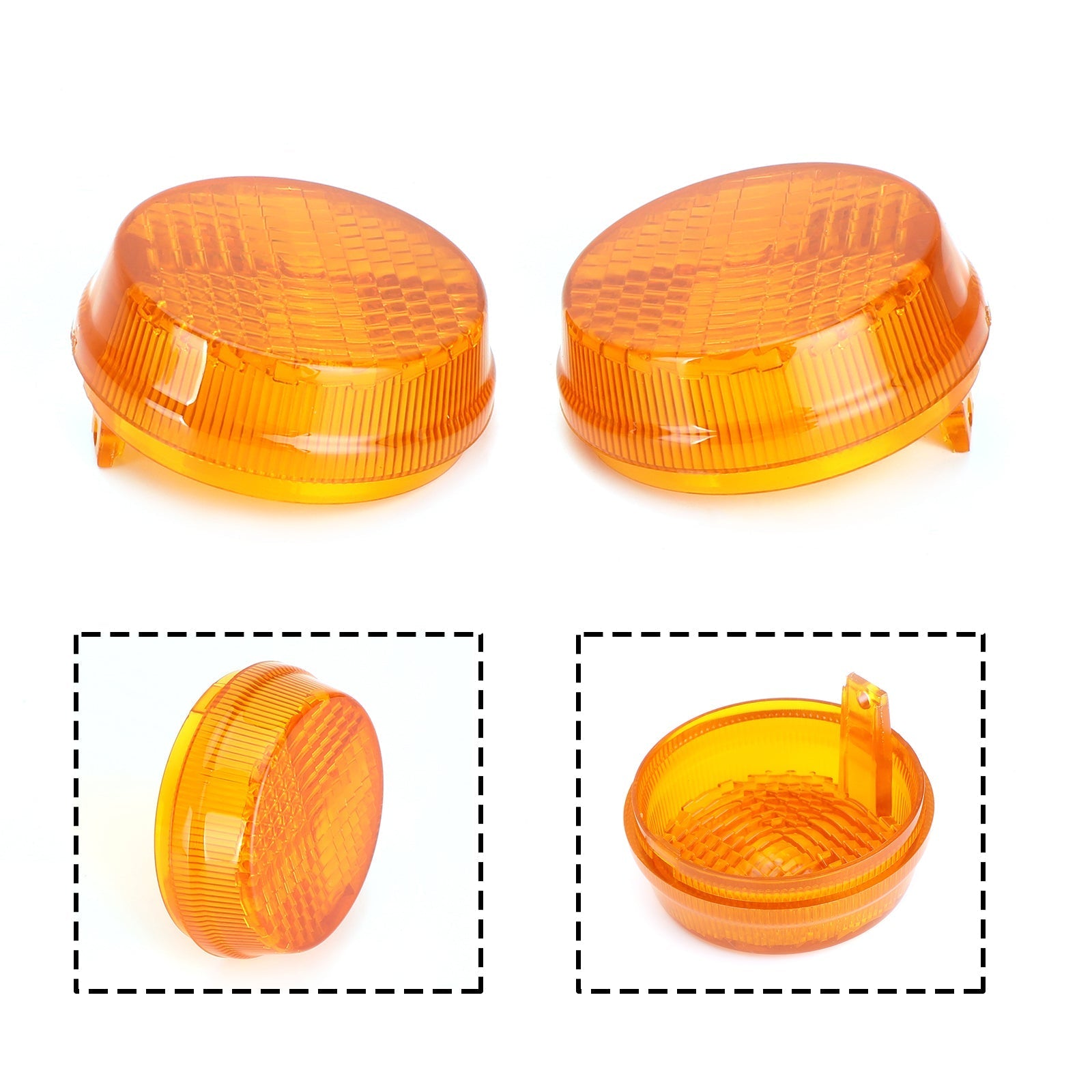 Turn Signal Light Lenses Cover For Honda Shadow Spirit VT750 Vulcan VN