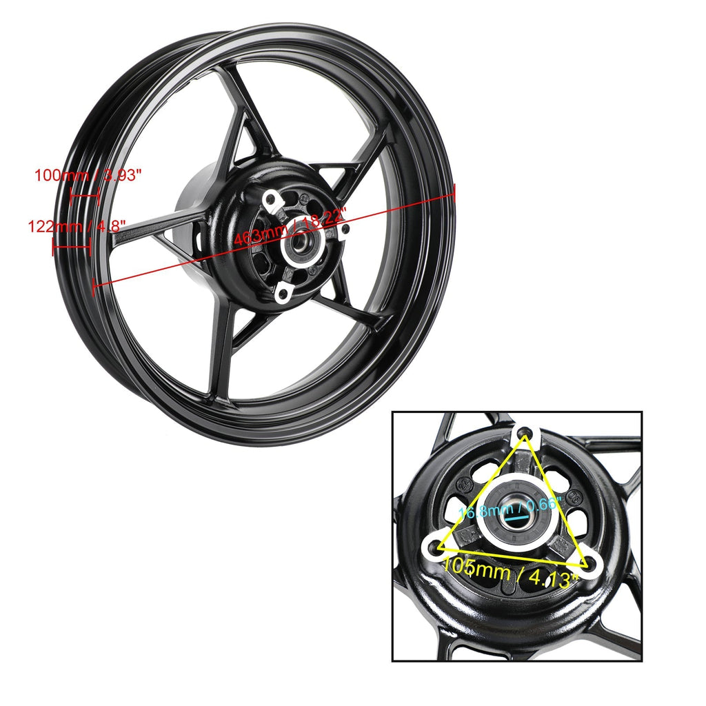 Forged Aluminum Alloy Rims Wheels for Kawasaki EX400 NINJA 400 Z400 2018-2023