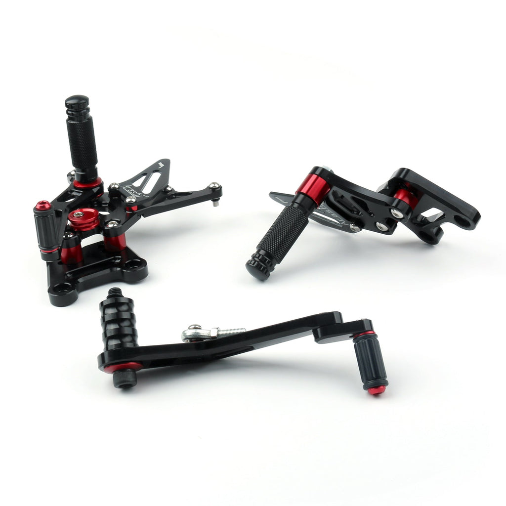 2017-2023 Suzuki GSX-R1000 GSX-R1000R GSX-R1000X / ABS CNC Aluminum Rearsets Footpegs