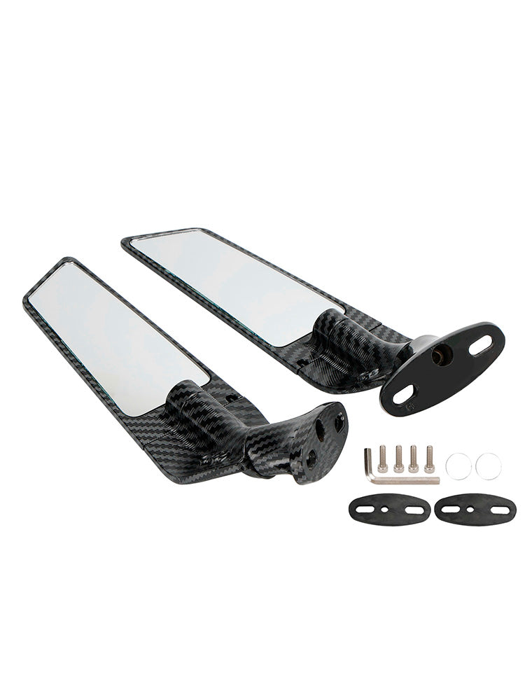 Swivel Wing Fin Rearview Mirrors For 2019-2023 Honda CBR650R / 2004-2007 Honda CBR1000RR