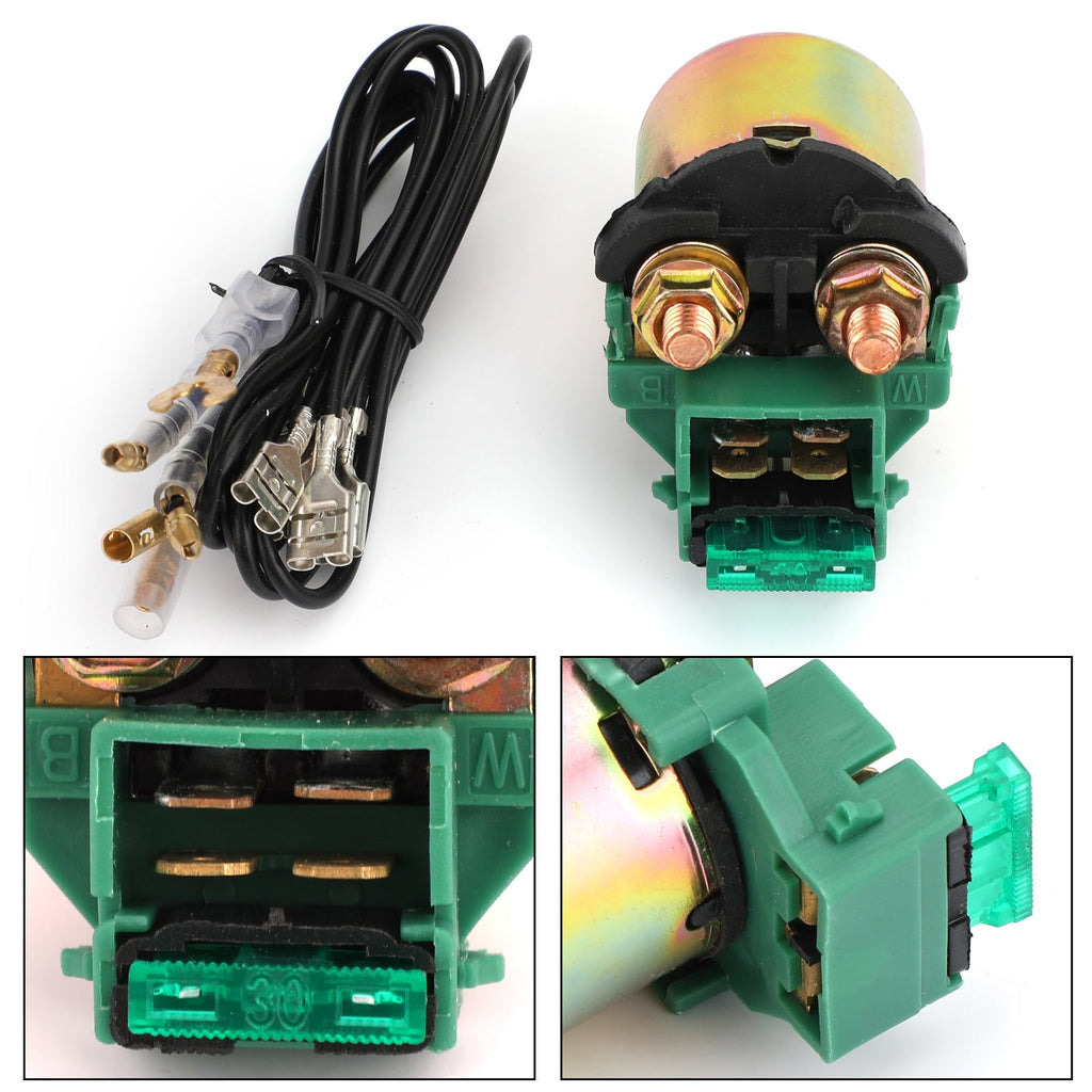 Starter Solenoid Relay Switch For KAWASAKI EX250 NINJA 250R 1986-2012 CON CABLES