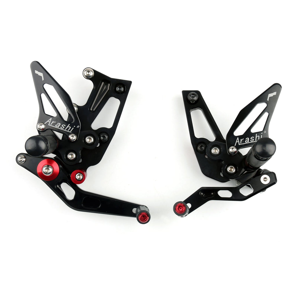 CNC Adjustable Rearsets Footpeg Fit 2011-2015 Triumph Speed Triple 1050 EFI