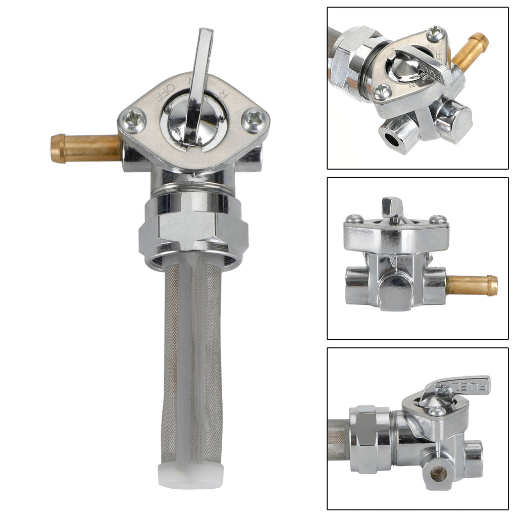 Gas Tank Fuel Cock Valve Petcock fit for FLHS FLHTC Touring 1989-90 FLST 86-90