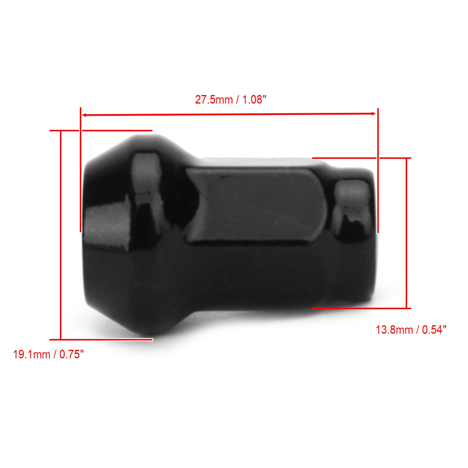 16x Black Wheel Lug Nuts 3/8" 24 Tapered For Polaris Ranger RZR 4 XP Sportsman