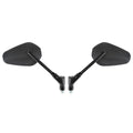 New Black Left & Right Motorcycle Cruiser Chopper Rearview Side Mirrors M10 10Mm