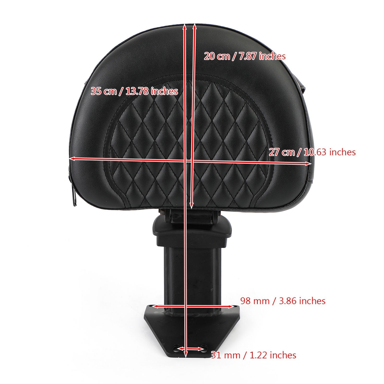 Adjustable Driver Backrest Back Rest fit for Honda Goldwing GL1800 2018-2020