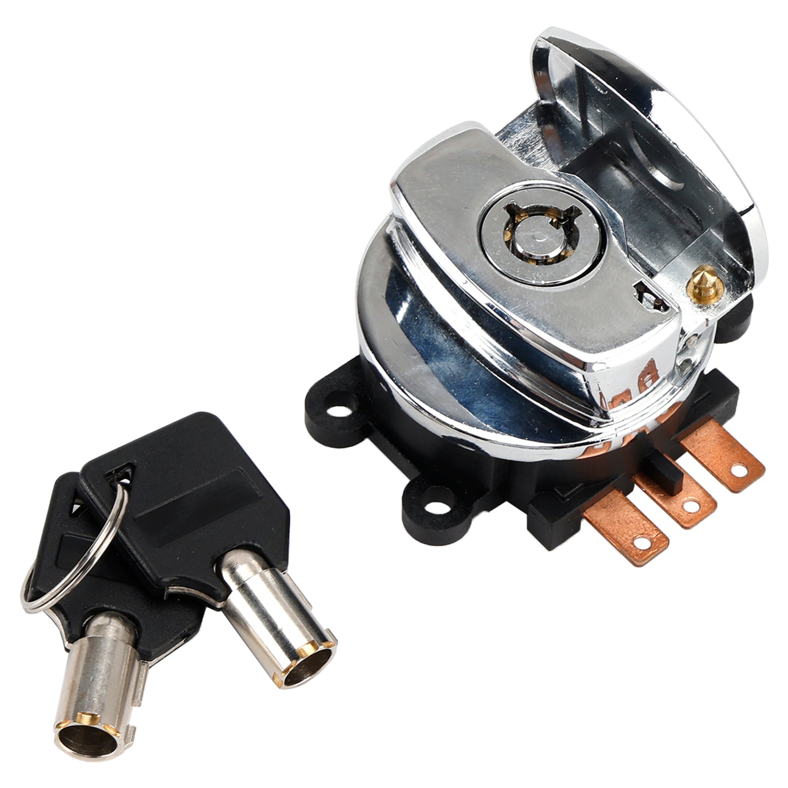 Chrome Ignition Switch with Keys for Dyna FXDWG 96-10 Softail FXST FLST 00-10