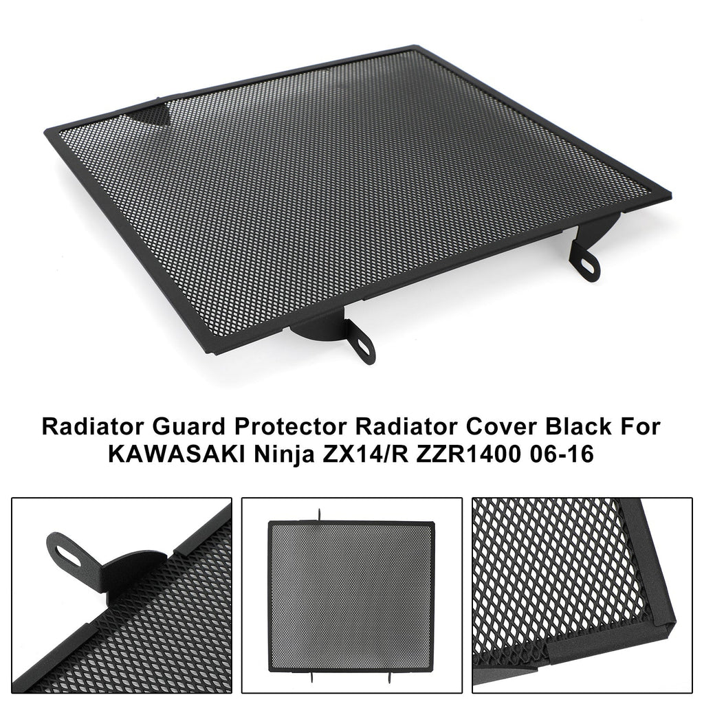 2006-2016 Kawasaki Ninja Zx14/R Zzr1400 Radiator Guard Cover Radiator Protector