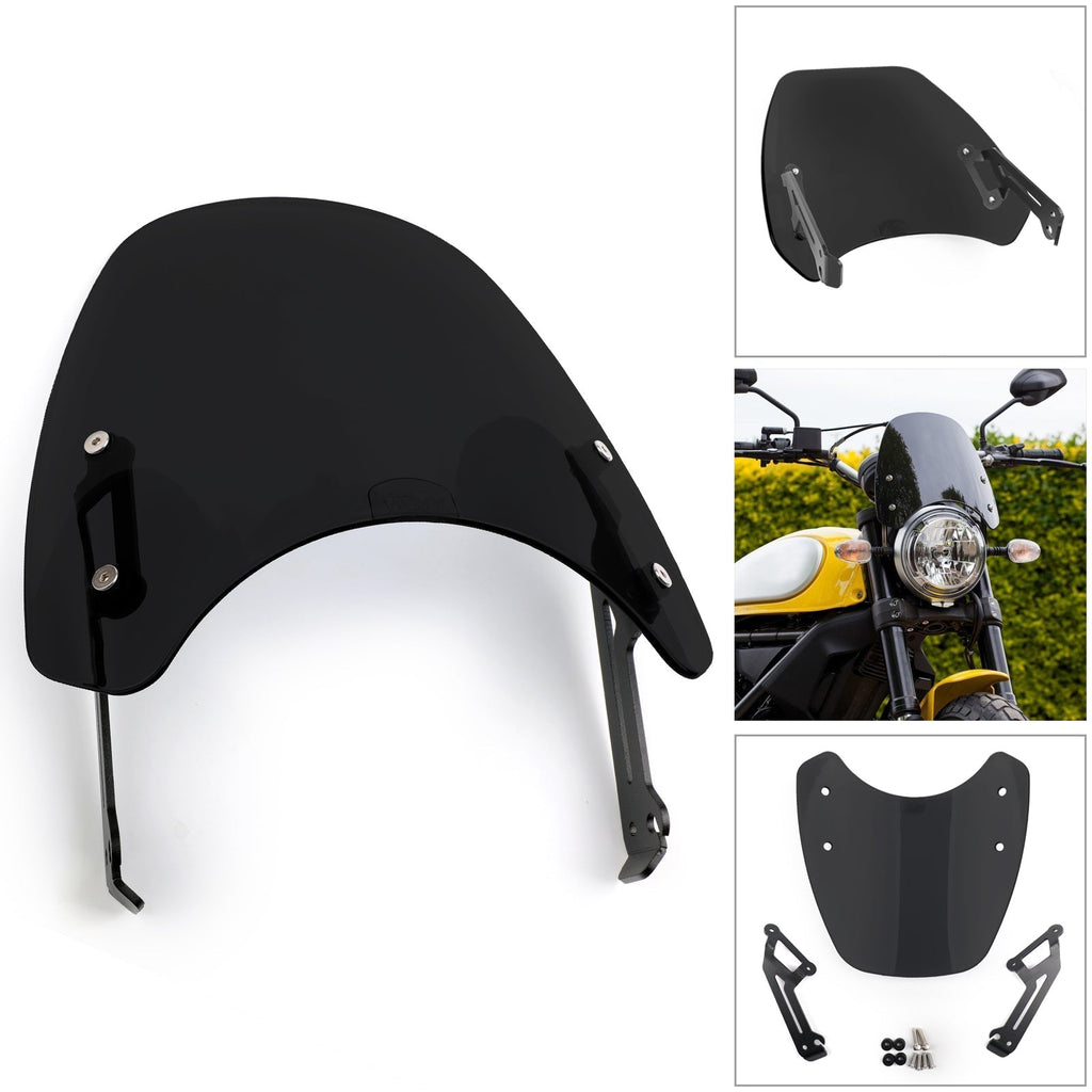 Windshield Windscreen Wind Defector protection For 15-2018 Ducati Scrambler