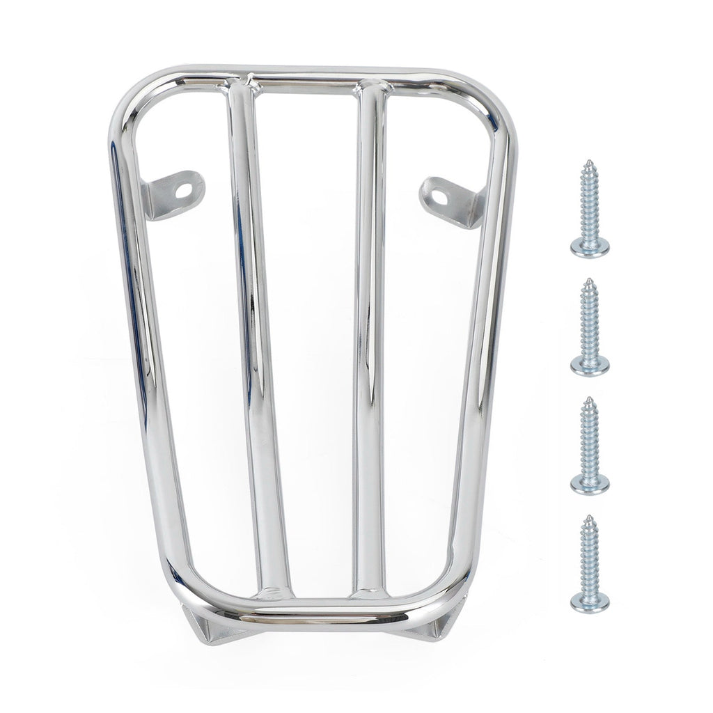 CHROME FLOOR BOARD LUGGAGE CARRY SUPPORT RACK FOR VESPA PRIMAVERA SPRINT 125 150