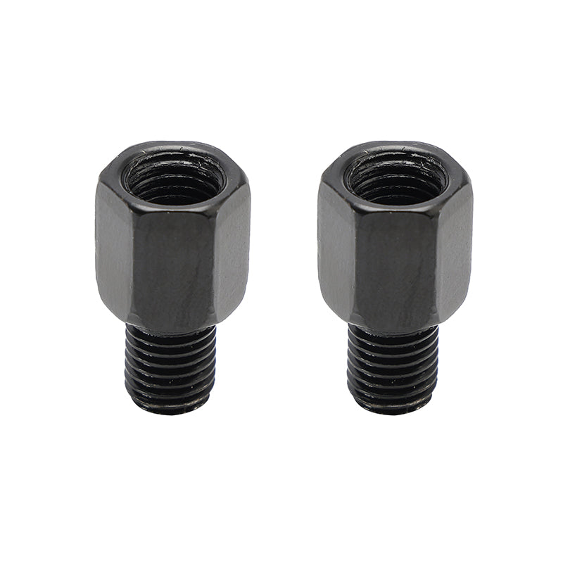 MOTORCYCLE MIRROR ADAPTORS 10MM LEFT HAND FEMALE TO 10MM RIGHT HAND MALE THREAD
