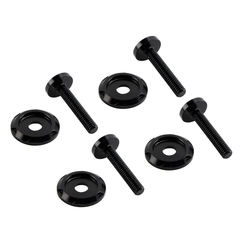 4x ALU Black Decorative Windshield Screws For Road Glide FLTR FLTRX 2015-2023