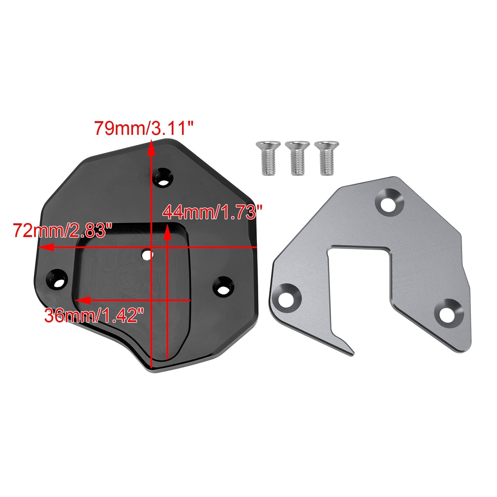 2008-2020 Suzuki GSXR1300R Kickstand Enlarge Plate Pad