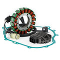 Magneto Stator + Voltage Rectifier + Gasket For Yamaha Wolverine 350 2WD 06-09 Fedex Express