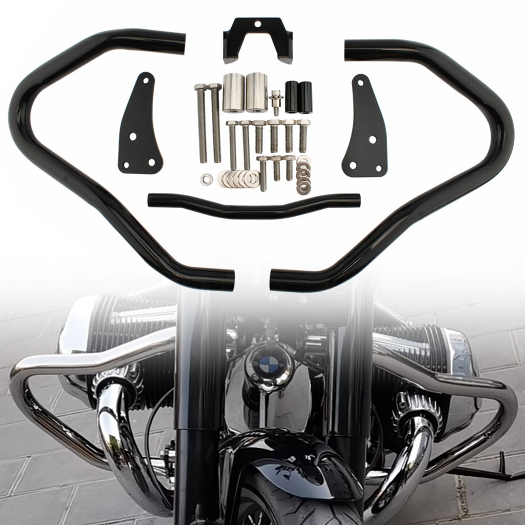 Engine Guard Crash Bar Frame Protect Bumper Black For Bmw R18 Classic 20-21